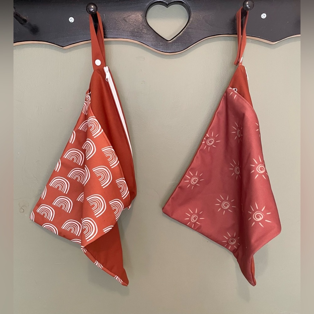 Cloth Reusable Zippered Wet Bags | Bohemian Diaper Bag Accessories